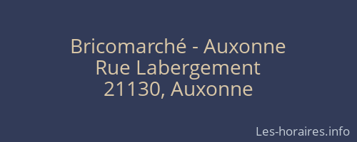 Bricomarch&eacute; - Auxonne