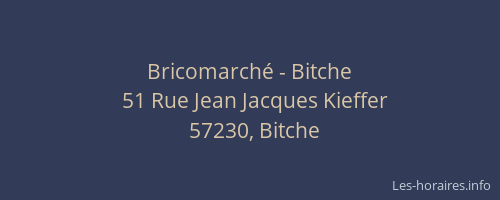 Bricomarché - Bitche