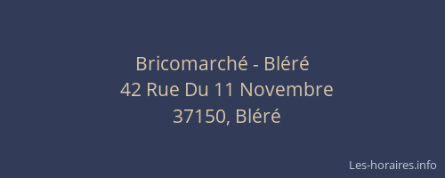 Bricomarch&eacute; - Bl&eacute;r&eacute;