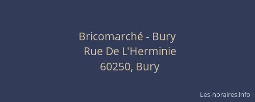 Bricomarché - Bury