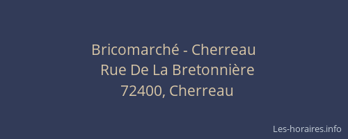 Bricomarché - Cherreau