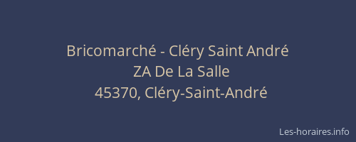 Bricomarché - Cléry Saint André