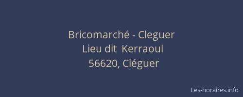Bricomarché - Cleguer