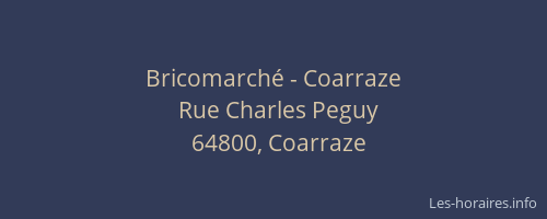 Bricomarch&eacute; - Coarraze