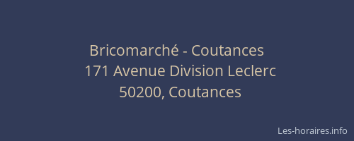 Bricomarch&eacute; - Coutances