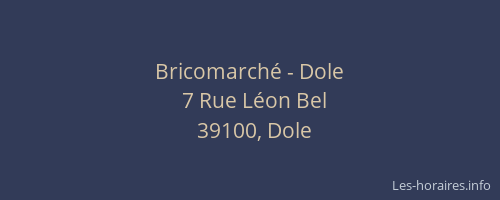 Bricomarché - Dole