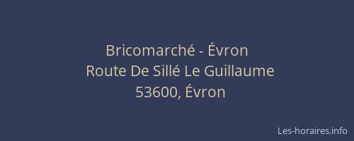 Bricomarché - Évron