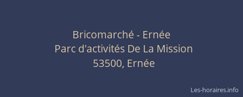 Bricomarché - Ernée
