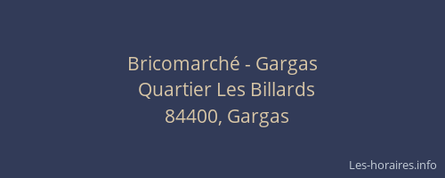 Bricomarché - Gargas