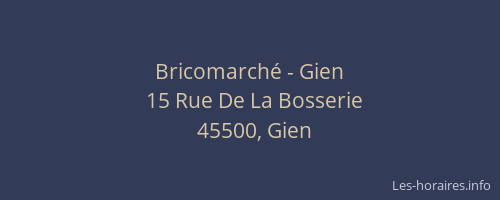 Bricomarché - Gien