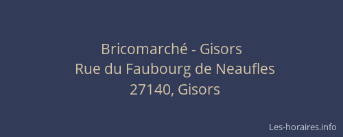 Bricomarché - Gisors