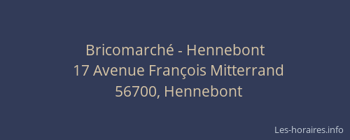 Bricomarch&eacute; - Hennebont