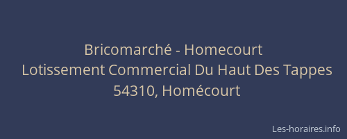 Bricomarché - Homecourt
