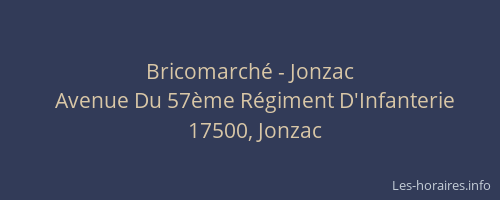 Bricomarch&eacute; - Jonzac