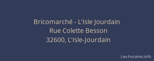 Bricomarché - L'Isle Jourdain