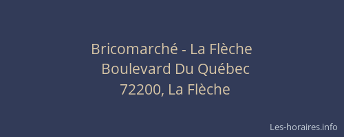 Bricomarché - La Flèche