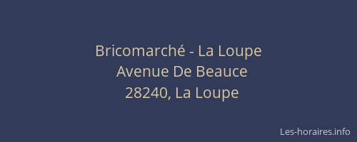 Bricomarché - La Loupe