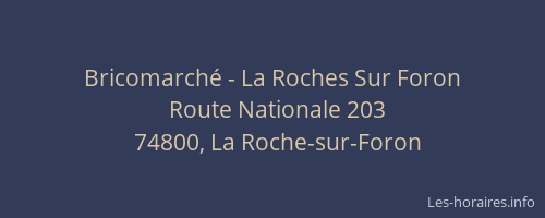 Bricomarché - La Roches Sur Foron
