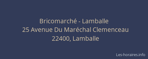 Bricomarché - Lamballe