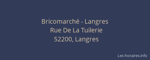 Bricomarché - Langres