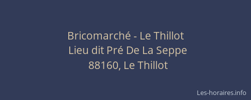 Bricomarché - Le Thillot