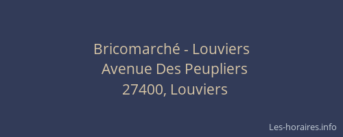 Bricomarch&eacute; - Louviers