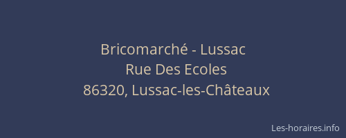 Bricomarché - Lussac