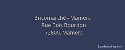 Bricomarché - Mamers