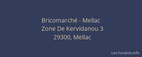 Bricomarché - Mellac