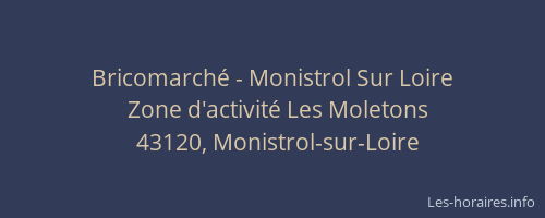 Bricomarch&eacute; - Monistrol Sur Loire