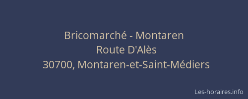 Bricomarché - Montaren