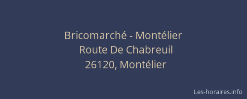Bricomarché - Montélier
