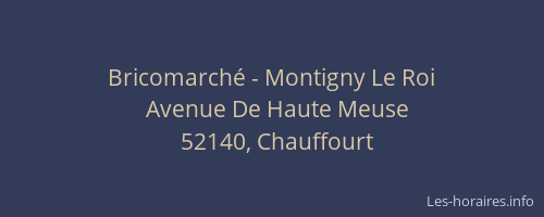 Bricomarch&eacute; - Montigny Le Roi