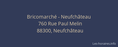 Bricomarché - Neufchâteau