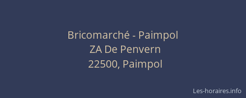 Bricomarch&eacute; - Paimpol