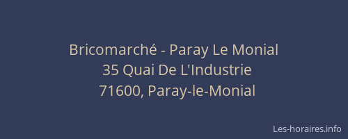Bricomarché - Paray Le Monial