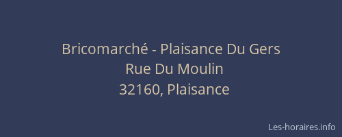 Bricomarché - Plaisance Du Gers