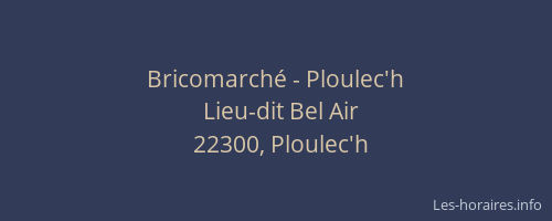 Bricomarch&eacute; - Ploulec'h