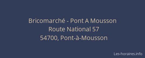 Bricomarché - Pont A Mousson