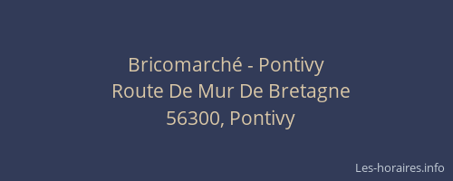Bricomarché - Pontivy
