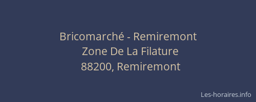 Bricomarch&eacute; - Remiremont