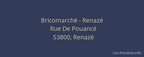 Bricomarché - Renazé