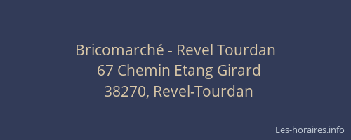 Bricomarché - Revel Tourdan