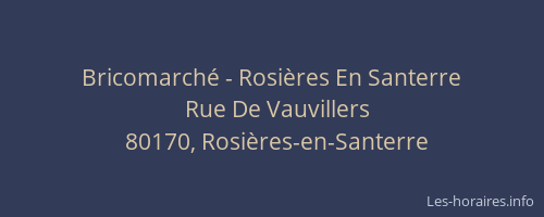 Bricomarché - Rosières En Santerre