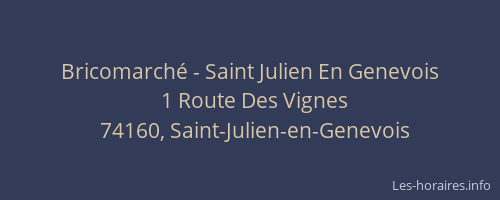 Bricomarché - Saint Julien En Genevois
