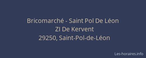 Bricomarché - Saint Pol De Léon