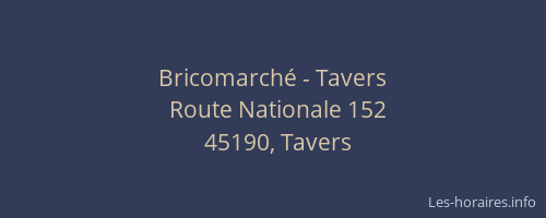 Bricomarché - Tavers