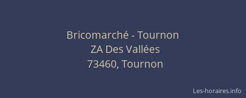 Bricomarch&eacute; - Tournon