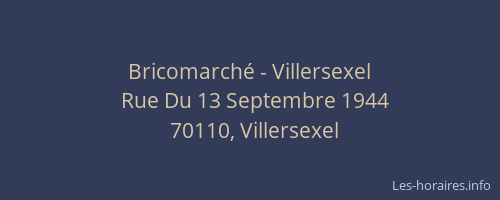 Bricomarché - Villersexel