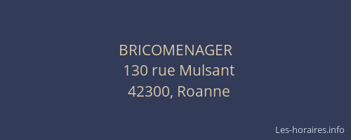 BRICOMENAGER
